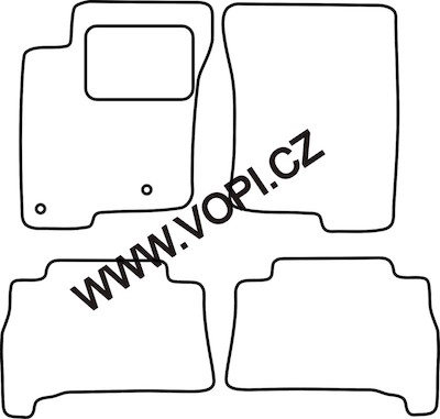 Autokoberce Toyota Landcruiser 5 dveřová 2009 - Autofit (4776)